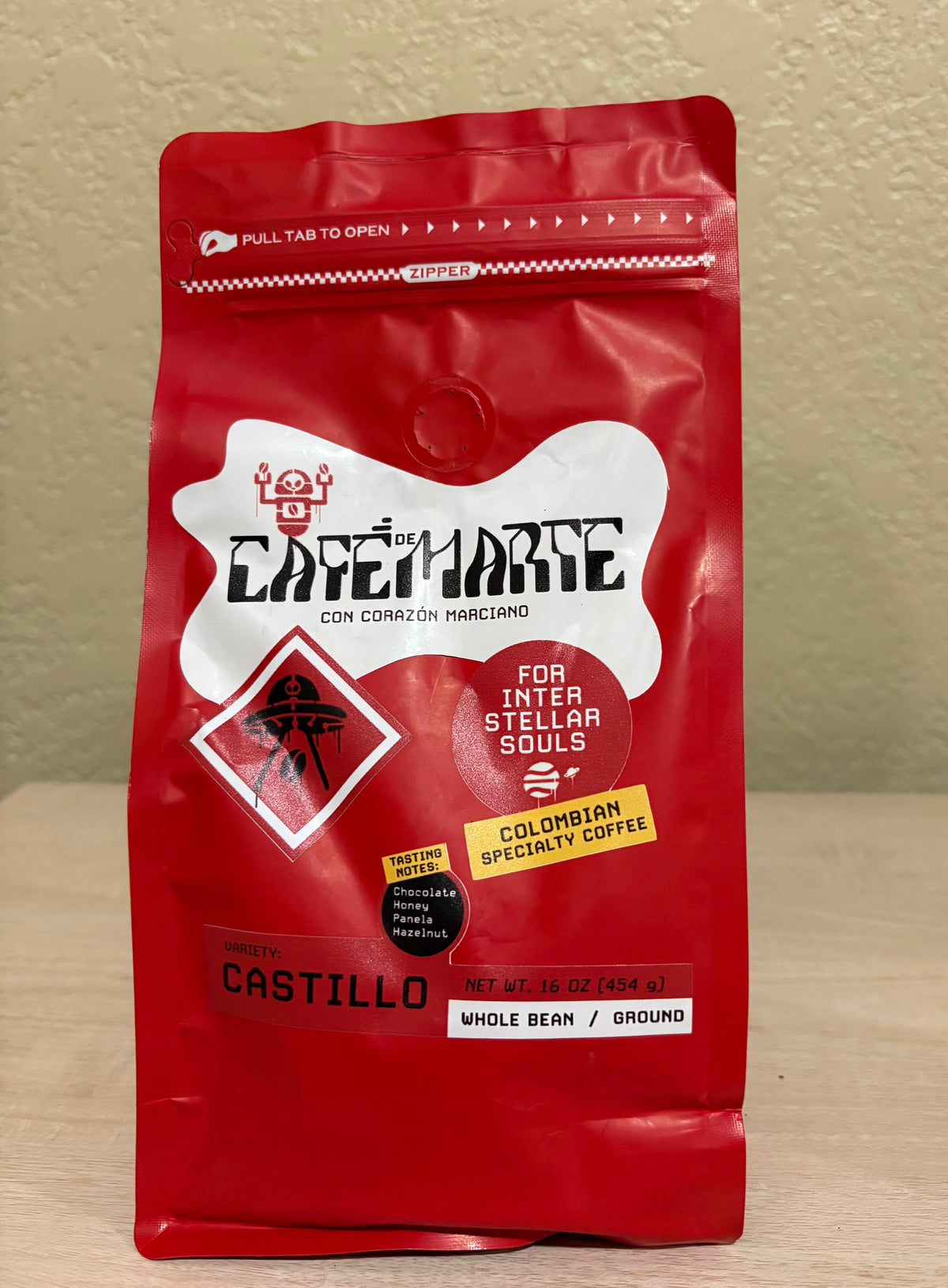 Café de Marte Colombian Whole Bean Coffee